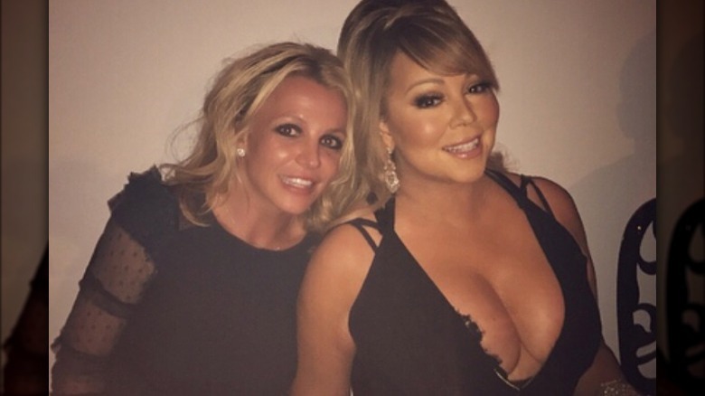 Britney Spears and Mariah Carey 