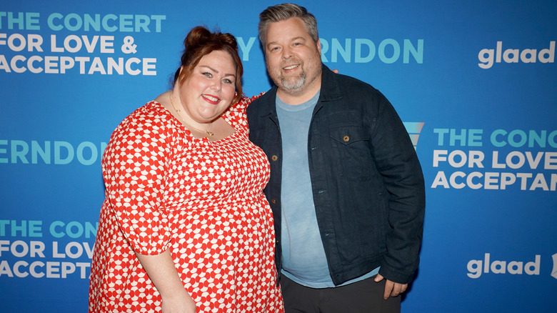 Chrissy Metz and Bradley Collins smiling