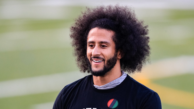 Colin Kaepernick during a private NFL workout 