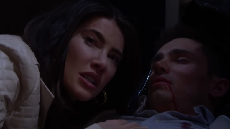 Jacqueline MacInnes Wood Tanner Novlan as Steffy and Finn The Bold and the Beautiful