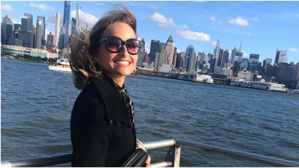 Giada De Laurentiis on a boat in New York City