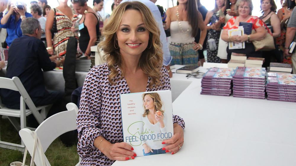 Giada De Laurentiis signs cookbooks for fans