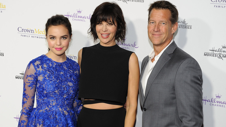 Bailee Madison, Catherine Bell, James Denton posing together