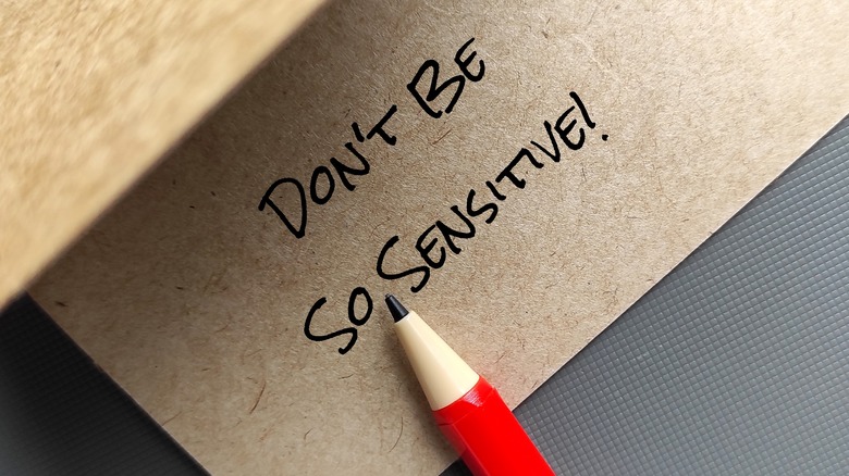 note reading don't be so sensitive