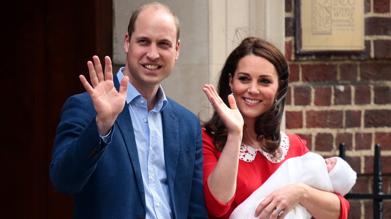 Kate Middleton, Prince William, and Prince Louis