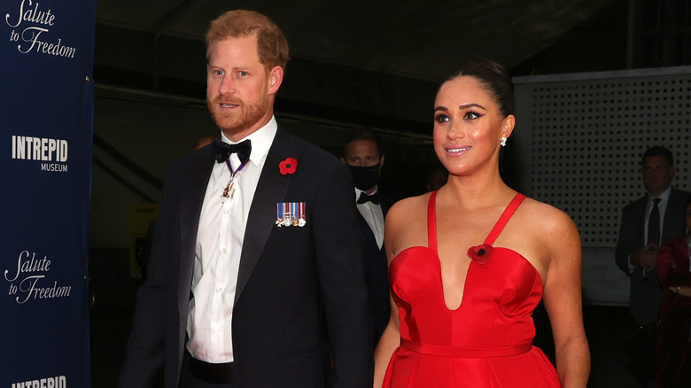 Meghan Markle and Prince Harry at the Salute to Freedom Gala