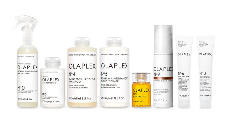 Olaplex products numbers zero through eight