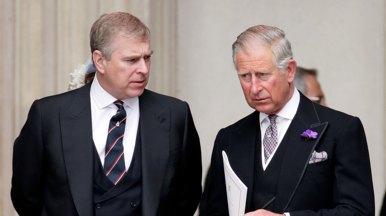 Prince Andrew and Prince Charles