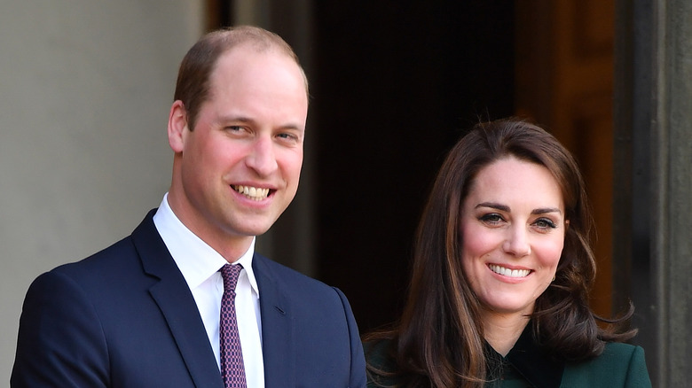 Prince William and Kate Middleton smiling