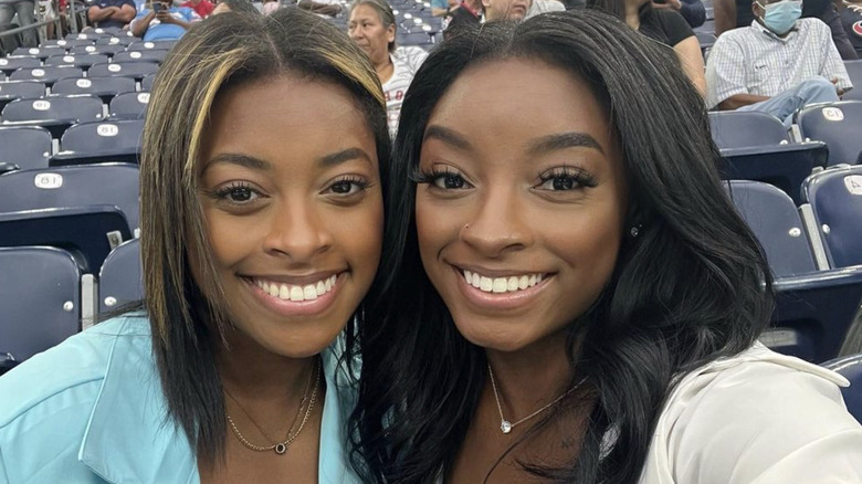 Simone Biles and sister Adria Biles