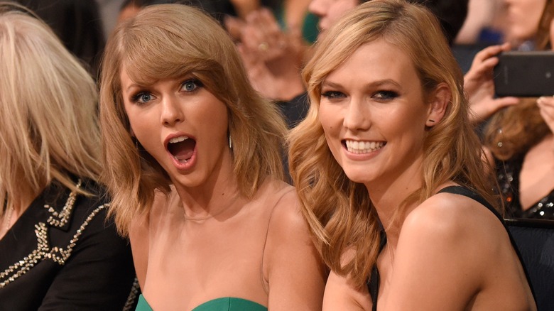 Taylor Swift and Karlie Kloss at an event