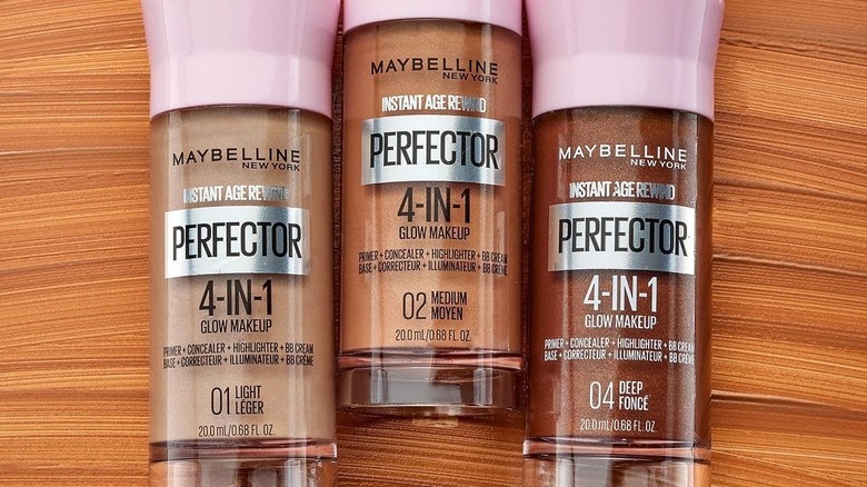 Three bottles of Maybelline 4-in-1 Glow Perfector 