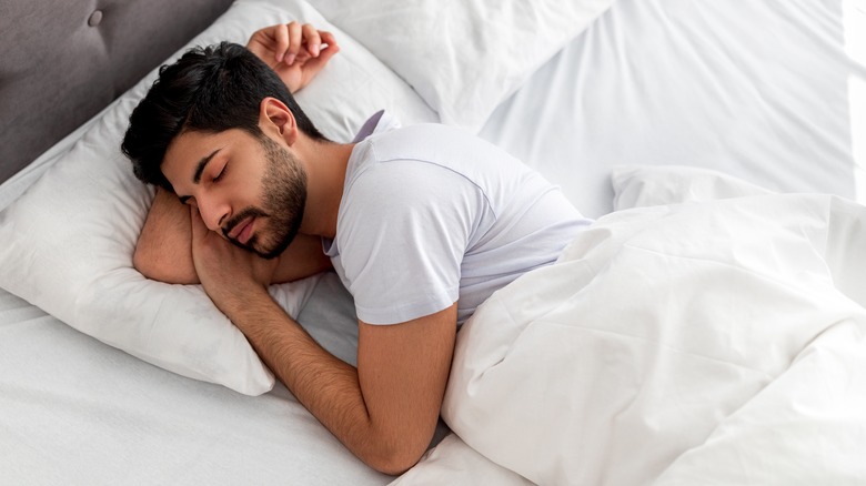 Young man sleeping