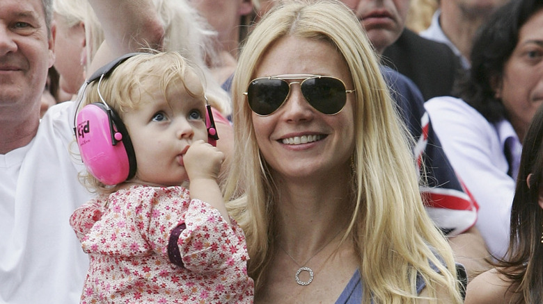 Gwyneth Paltrow holding baby Apple Martin