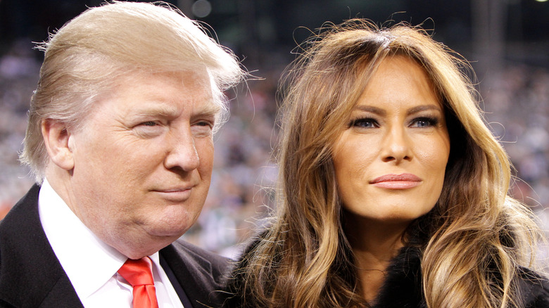 Donald and Melania Trump at an event