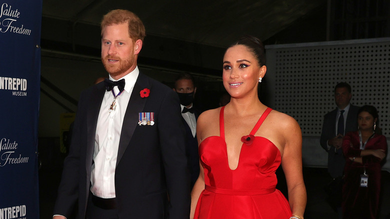 Prince Harry and Meghan Markle on the red carpet 