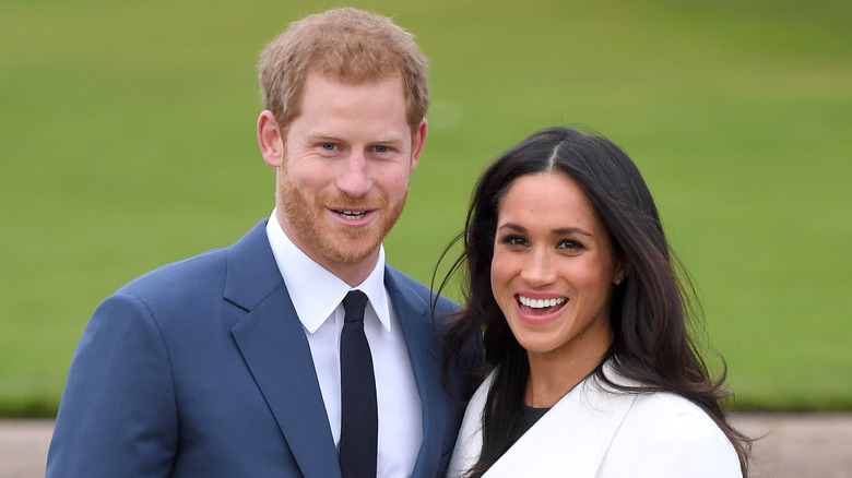 Prince Harry with wife Meghan