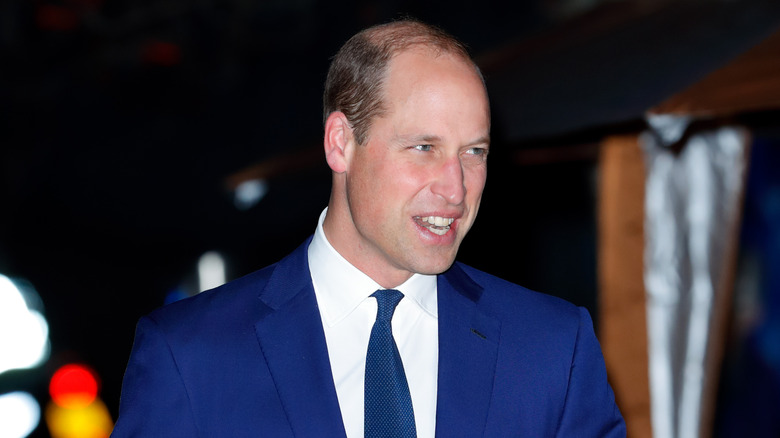 Prince William dressed up at night