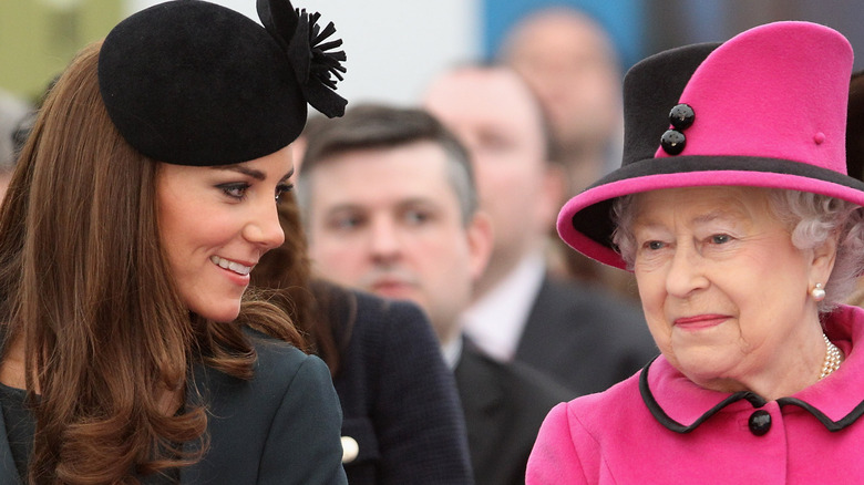 Kate Middleton and Queen Elizabeth