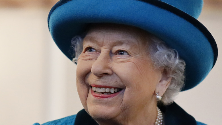 Queen Elizabeth smiling