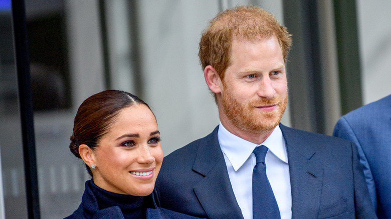 Meghan Markle and Prince Harry smiling