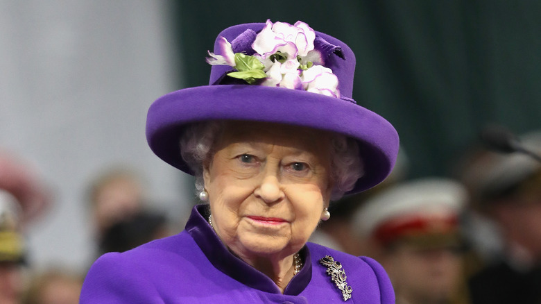 Queen Elizabeth smiling