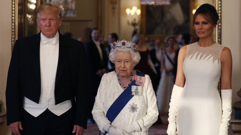 Donald Trump, Queen Elizabeth, Melania Trump