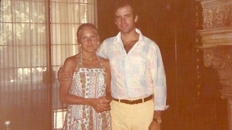 Young Joe Biden with young Jill Biden