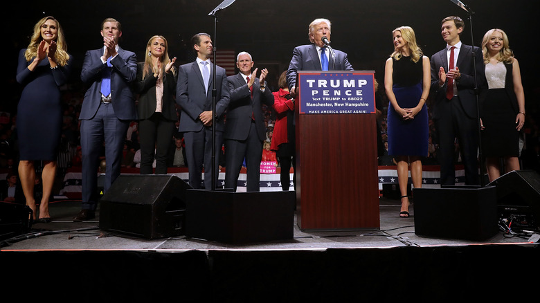 Donald Trump and family rally 2016 election