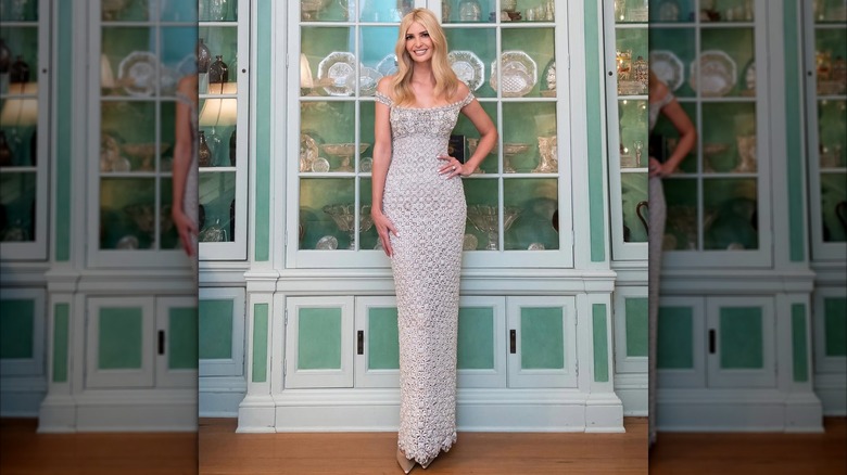 Ivanka Trump in custom Oscar de la Renta gown