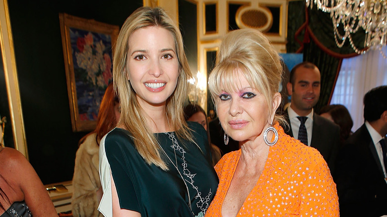 Ivanka Trump posing with her mother Ivana