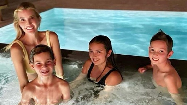 Ivanka Trump and her kids in hot tub