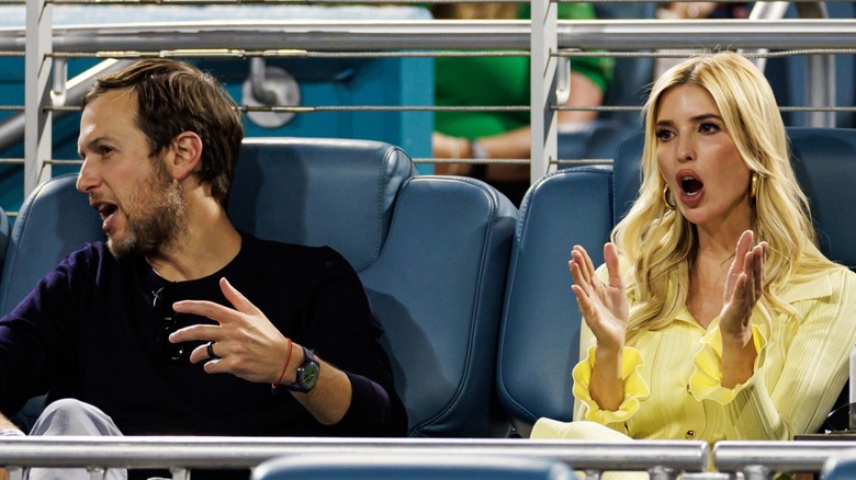 Jared Kushner and Ivanka Trump cheering