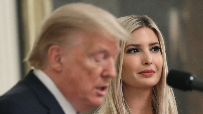 Ivanka Trump smiling next to Donald Trump