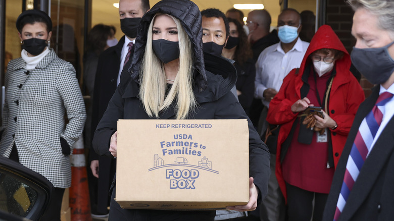  Ivanka Trump carrying food box 2021