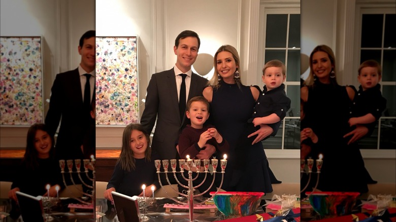 Arabella Kushner with her parents and brothers