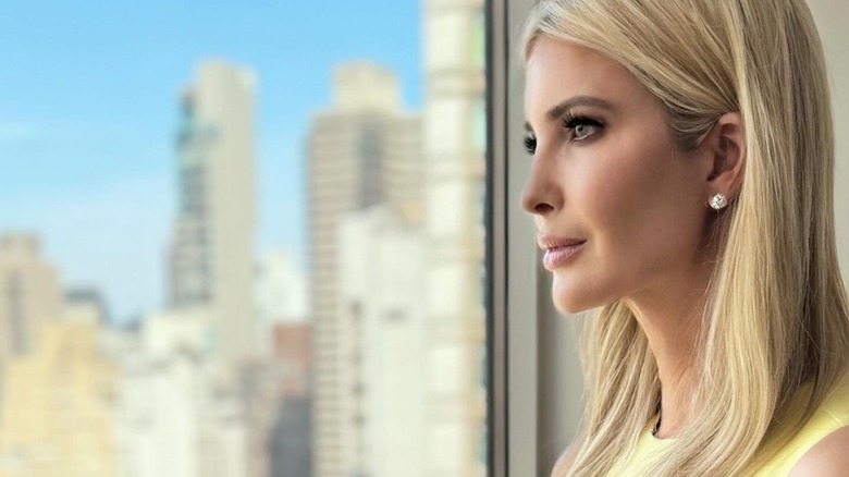 Ivanka Trump looking out window