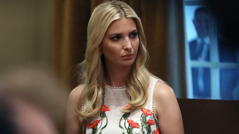 Ivanka Trump looking to side 