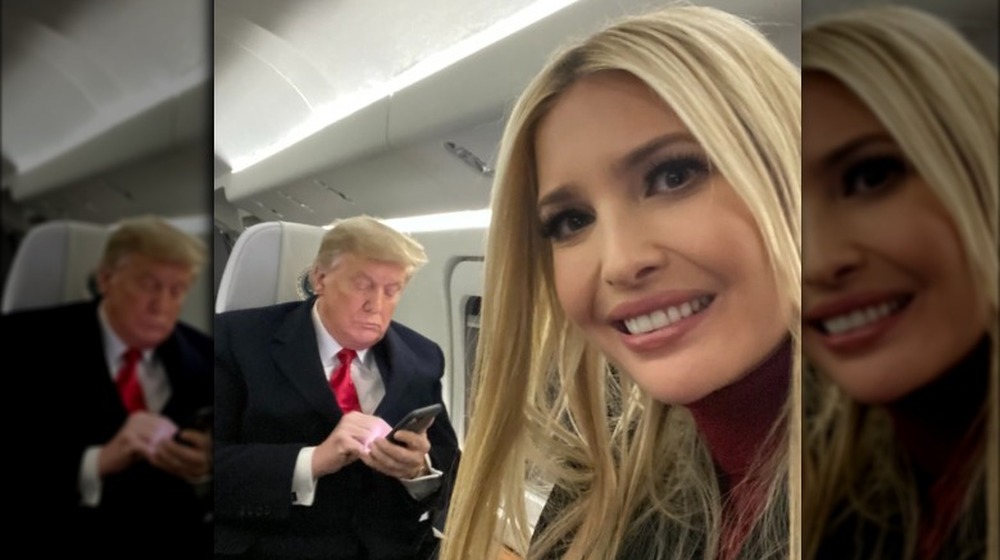 Ivanka Trump smiling with Donald Trump