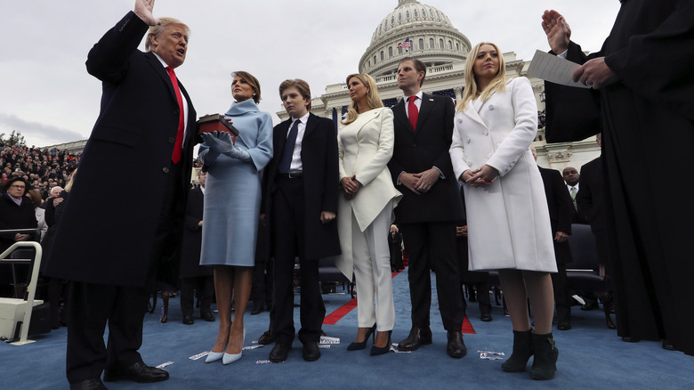 The Trump family attend the inauguration 