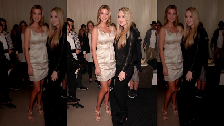 Ivanka and Tiffany Trump posing 