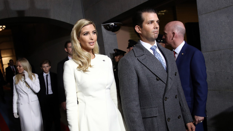 Ivanka Trump and her brother 