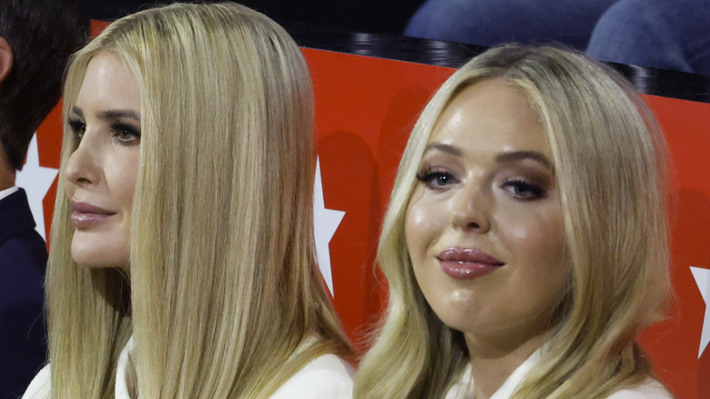 Ivanka Trump and Tiffany Trump sitting together