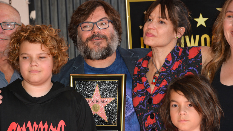 Jack Black and family