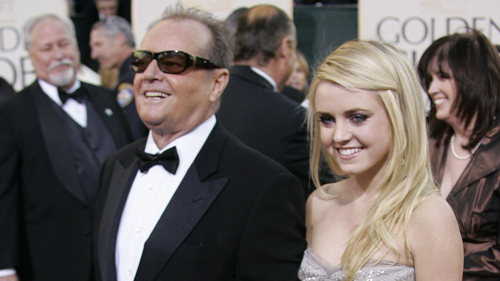 Jack Nicholson's daughter Lorraine walking the red carpet with her father