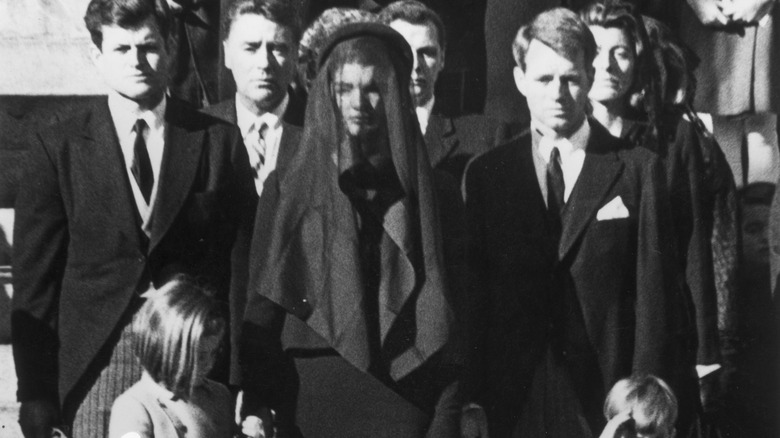 The Kennedys at JFK's funeral