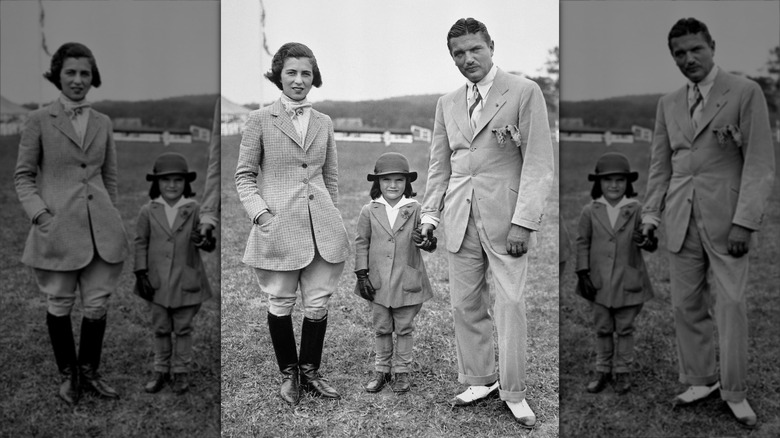 Janet, Jacqueline, and John Bouvier