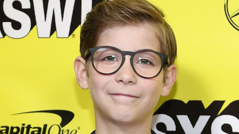 Jacob Tremblay with glasses