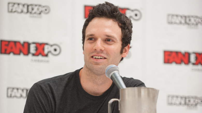 Jake Epstein speaking at event