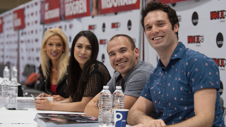 Jake Epstein with "Degrassi" stars